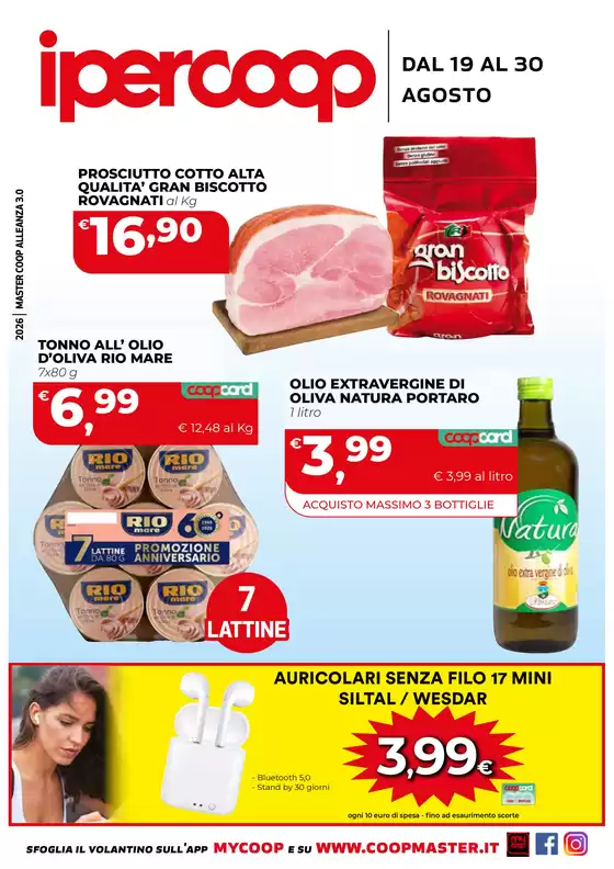 Volantino Ipercoop | Dal 19 al 30 agosto | 2026-08-19T00:00:00.000Z - 2026-08-30T00:00:00.000Z