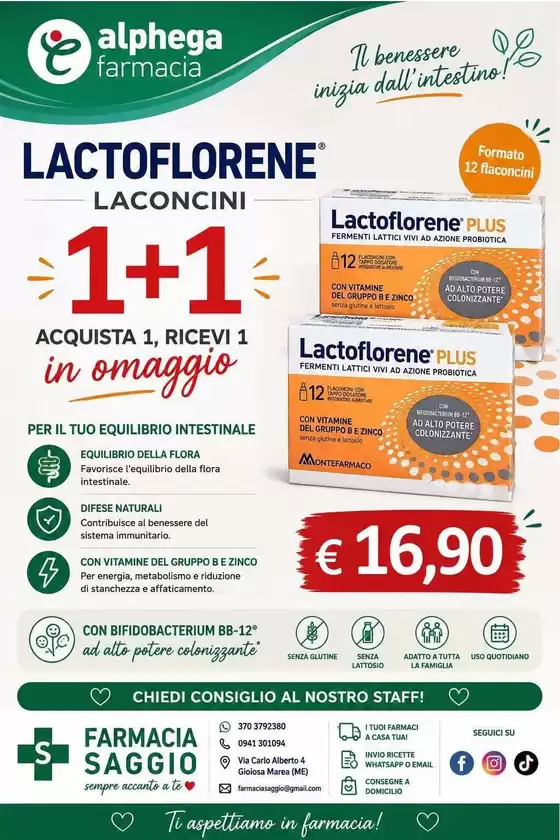 Volantino Farmacia Saggio a Potenza | 1+1 | 2026-08-18T00:00:00.000Z - 2026-08-23T00:00:00.000Z