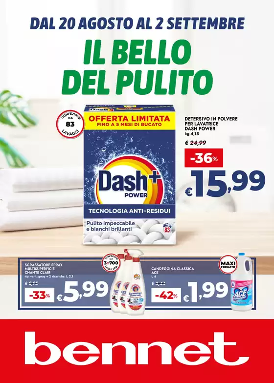 Volantino Bennet a Pieve Fissiraga | Il Bello Del Pulito | 2026-08-20T00:00:00.000Z - 2026-09-02T00:00:00.000Z