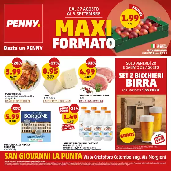 Volantino PENNY | Maxi formato | 2026-08-27T00:00:00.000Z - 2026-09-09T00:00:00.000Z