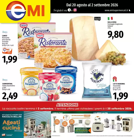 Volantino Emi a Corciano | Dal 20 agosto al 2 settembre | 2026-08-20T00:00:00.000Z - 2026-09-02T00:00:00.000Z
