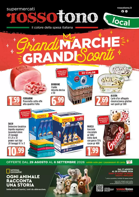 Volantino Supermercati Rossotono Local a Barcellona Pozzo di Gotto | Grandi marche Grandi sconti | 2026-08-29T00:00:00.000Z - 2026-09-06T00:00:00.000Z