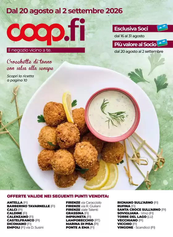 Volantino Coop a Viareggio | Dal 20 agosto al 2 settembre 2026 | 2026-08-20T00:00:00.000Z - 2026-09-02T00:00:00.000Z