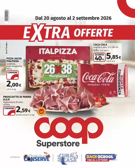 Volantino Coop a Oleggio | Extra offerte | 2026-08-20T00:00:00.000Z - 2026-09-02T00:00:00.000Z