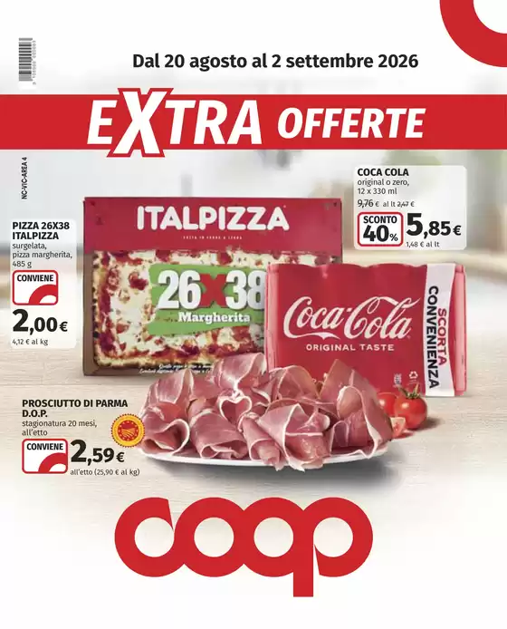 Volantino Coop a Tortona | Extra offerte | 2026-08-20T00:00:00.000Z - 2026-09-02T00:00:00.000Z