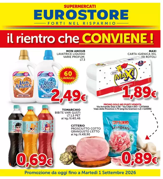 Volantino Supermercati Eurostore a Sesto San Giovanni | Il riento che Conviene! | 2026-08-19T00:00:00.000Z - 2026-09-01T00:00:00.000Z
