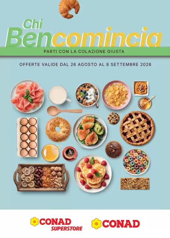 Volantino Conad a Marcellina | CATALOGO COLAZIONE | 2026-08-26T00:00:00.000Z - 2026-09-08T00:00:00.000Z