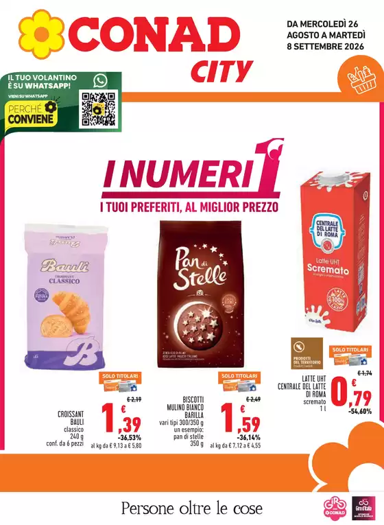 Volantino Conad City | I NUMERI 1 | 2026-08-26T00:00:00.000Z - 2026-09-08T00:00:00.000Z