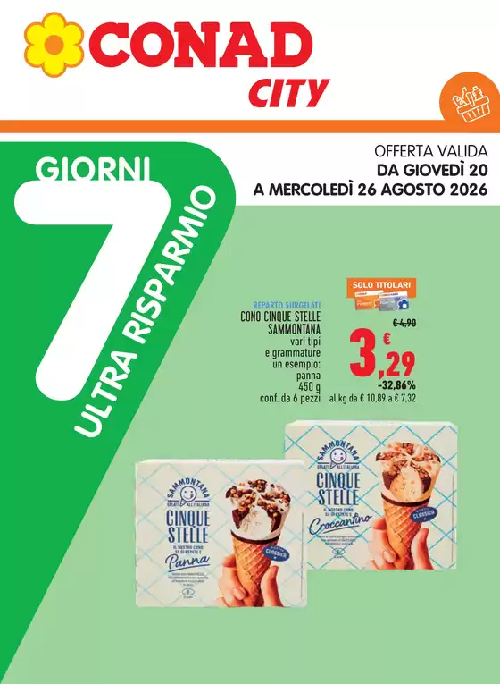 Volantino Conad City a Soliera | 7 GIORNI ULTRA RISPARMIO | 2026-08-20T00:00:00.000Z - 2026-08-26T00:00:00.000Z
