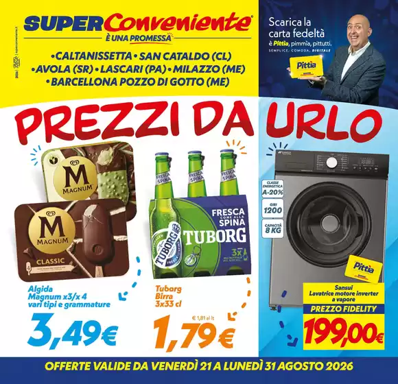 Volantino SuperConveniente a Ostuni | Prezzi da urlo | 2026-08-21T00:00:00.000Z - 2026-08-31T00:00:00.000Z