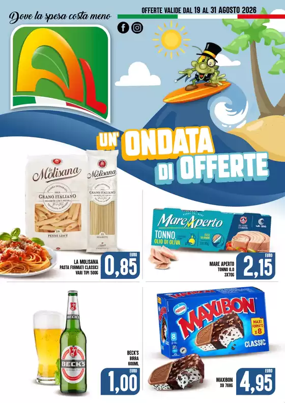 Volantino Al Discount a Stroncone | UN'ONDATA DI OFFERTE | 2026-08-19T00:00:00.000Z - 2026-08-31T00:00:00.000Z
