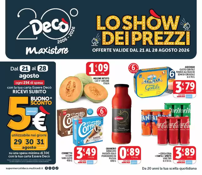 Volantino Decò a Casamassima | Lo show dei prezzi | 2026-08-21T00:00:00.000Z - 2026-08-31T00:00:00.000Z