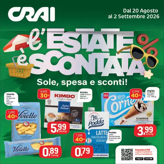 Volantino Crai a Iglesias | L'estate e scontata | 2026-08-20T00:00:00.000Z - 2026-09-02T00:00:00.000Z