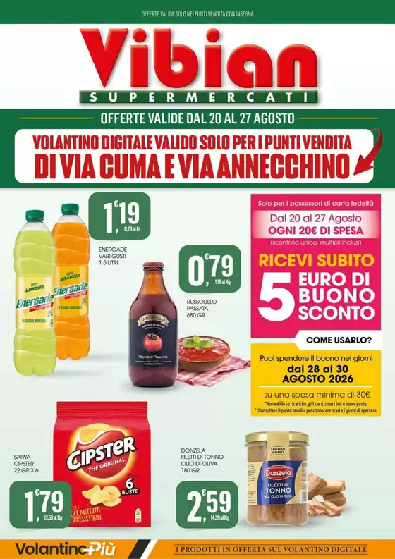 Volantino Vibian a Castilenti | Offerte valide dal 20 al 27 agosto | 2026-08-20T00:00:00.000Z - 2026-08-30T00:00:00.000Z
