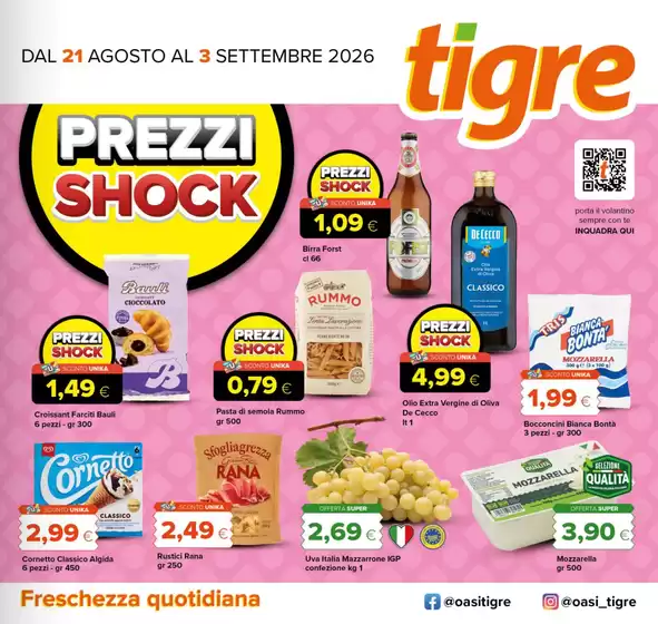 Volantino Tigre a Busnago | Prezzi shock | 2026-08-21T00:00:00.000Z - 2026-09-03T00:00:00.000Z