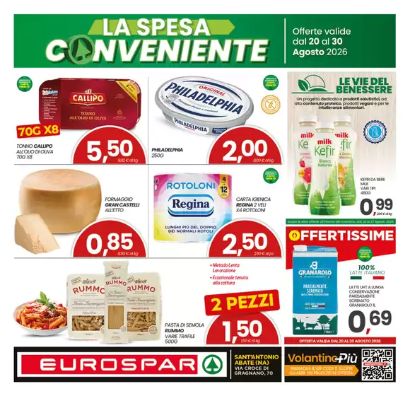 Volantino Eurospar a Carugo | La spesa conveniente | 2026-08-20T00:00:00.000Z - 2026-08-30T00:00:00.000Z