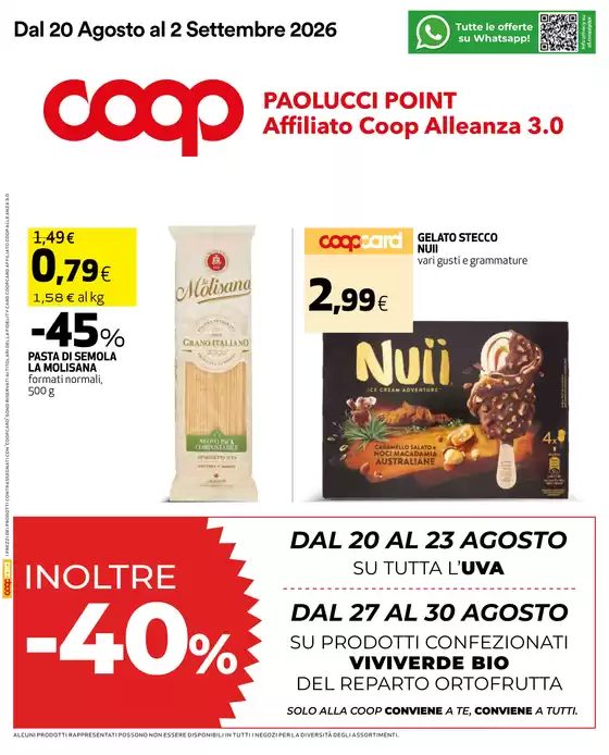 Volantino Coop a Morrovalle | Convenienza | 2026-08-20T00:00:00.000Z - 2026-09-02T00:00:00.000Z