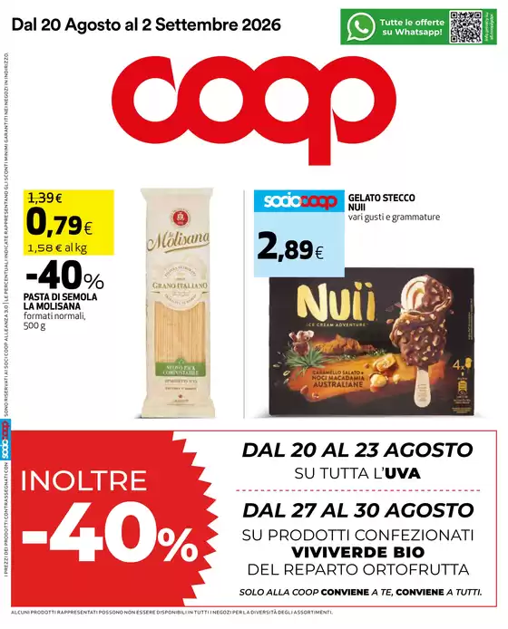 Volantino Coop a Macerata | Convenienza | 2026-08-20T00:00:00.000Z - 2026-09-02T00:00:00.000Z