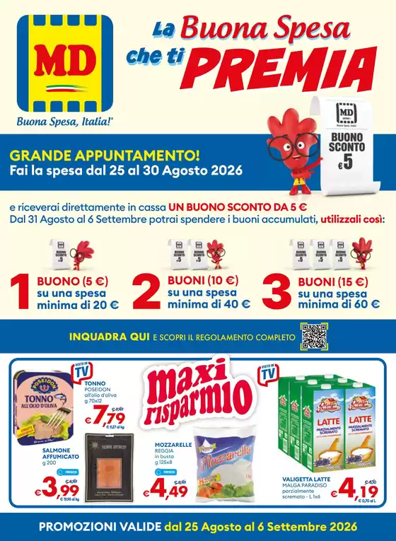 Volantino MD a Bomporto | Maxi Risparmio | 2026-08-25T00:00:00.000Z - 2026-09-06T00:00:00.000Z