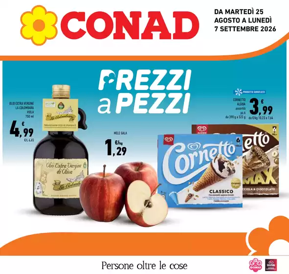 Volantino Conad City | Prezzi a pezzi | 2026-08-25T00:00:00.000Z - 2026-09-07T00:00:00.000Z