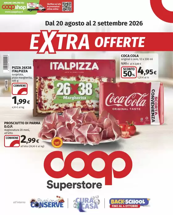 Volantino Coop a Imperia | Extra offerte | 2026-08-20T00:00:00.000Z - 2026-09-02T00:00:00.000Z