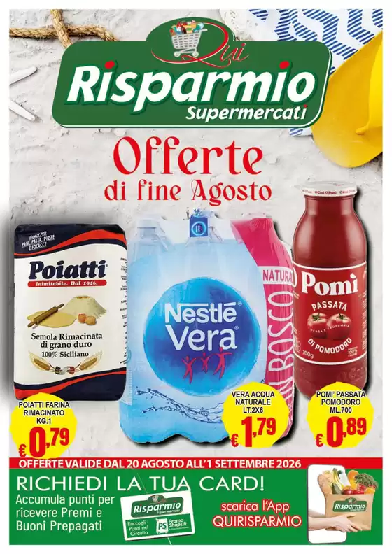 Volantino Mio Mercato | Offerte di fine Agosto | 2026-08-20T00:00:00.000Z - 2026-09-01T00:00:00.000Z