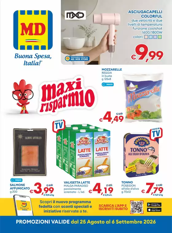 Volantino MD | Maxi Risparmio | 2026-08-25T00:00:00.000Z - 2026-09-06T00:00:00.000Z