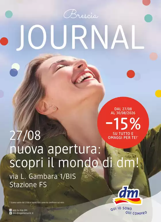 Volantino dm | Nuova Apertura: scopri il mondo di dm! | 2026-08-27T00:00:00.000Z - 2026-09-02T00:00:00.000Z