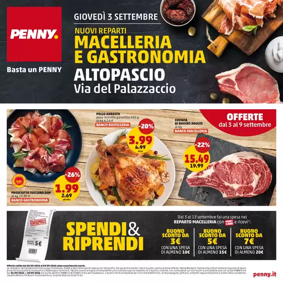 Volantino PENNY | Macelleria e gastronomia | 2026-09-03T00:00:00.000Z - 2026-09-09T00:00:00.000Z