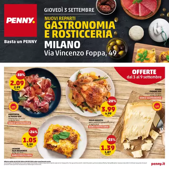 Volantino PENNY a Milano | Macelleria e gastronomia | 2026-09-03T00:00:00.000Z - 2026-09-09T00:00:00.000Z