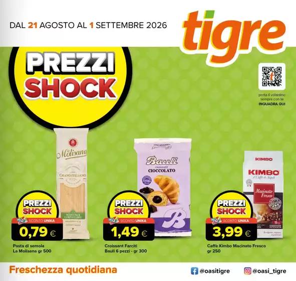 Volantino Tigre a Potenza Picena | Prezzi shock | 2026-08-21T00:00:00.000Z - 2026-09-01T00:00:00.000Z