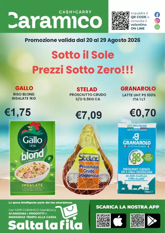 Volantino Caramico | Sotto il Sole Prezzi Sotto Zero!!! | 2026-08-20T00:00:00.000Z - 2026-08-29T00:00:00.000Z
