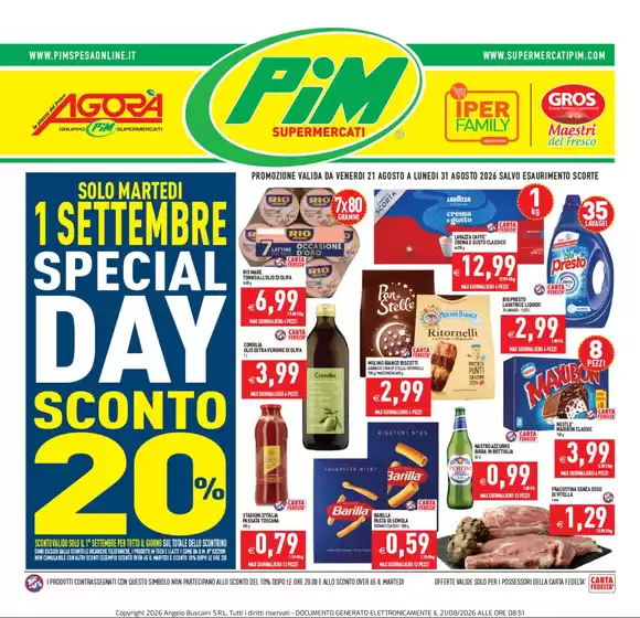 Volantino IperFamily | Offerte | 2026-08-21T00:00:00.000Z - 2026-09-01T00:00:00.000Z