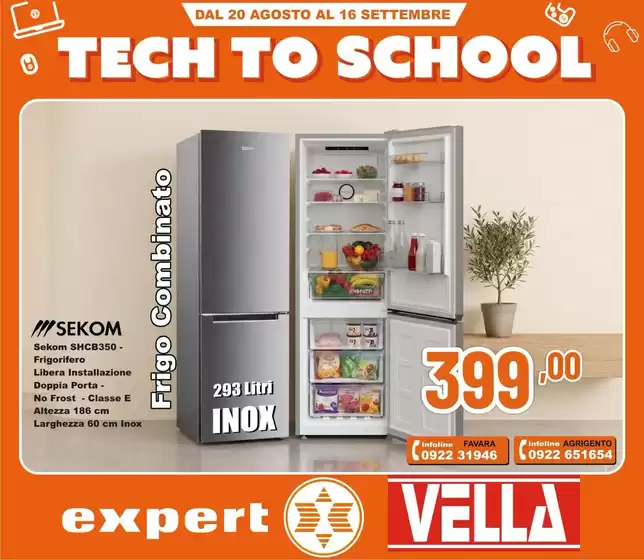 Volantino Vella Elettrodomestici a Malo | Tech to school | 2026-08-20T00:00:00.000Z - 2026-09-16T00:00:00.000Z