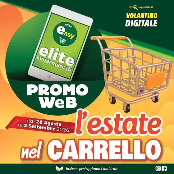 Volantino Elite | L'estate ne carrello | 2026-08-28T00:00:00.000Z - 2026-09-02T00:00:00.000Z