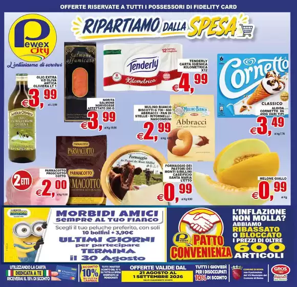 Volantino Pewex | Ripartiamo dalla spesa | 2026-08-21T00:00:00.000Z - 2026-09-01T00:00:00.000Z