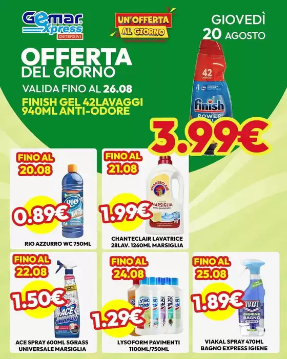Volantino Gemar Detersivi a Carimate | Offerte speciali per te | 2026-08-20T00:00:00.000Z - 2026-08-26T00:00:00.000Z