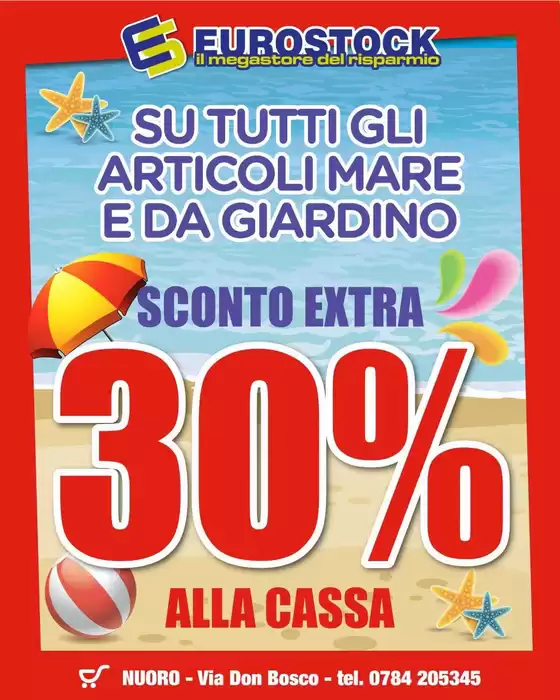 Volantino Eurostock a Chiaromonte | Sconto extra 30% | 2026-08-21T00:00:00.000Z - 2026-08-23T00:00:00.000Z