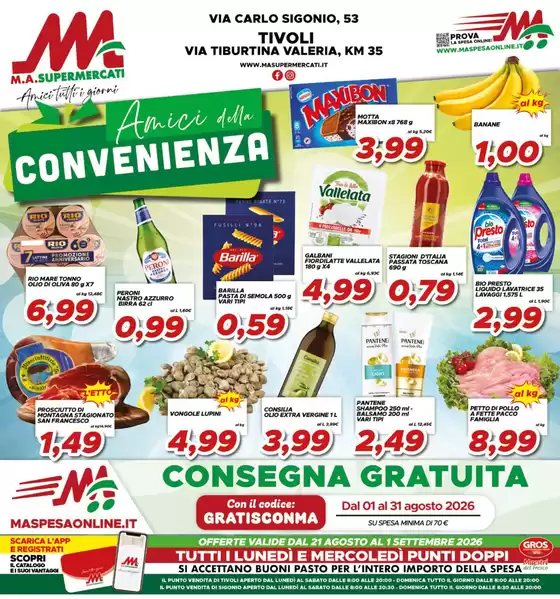 Volantino MA Supermercati | Amici della convenienza | 2026-08-21T00:00:00.000Z - 2026-09-01T00:00:00.000Z