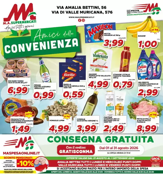 Volantino MA Supermercati | Amici della convenienza | 2026-08-21T00:00:00.000Z - 2026-09-01T00:00:00.000Z