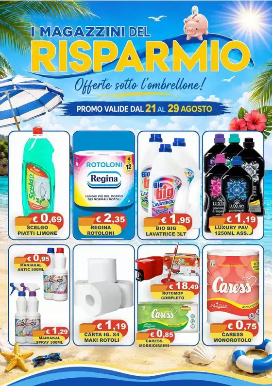 Volantino Magazzini del Risparmio a Como | DAL 21 AGOSTO AL 29 AGOSTO | 2026-08-21T00:00:00.000Z - 2026-08-29T00:00:00.000Z