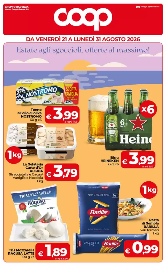 Volantino Coop | Estate agli sgoccioli, offerte al massimo! | 2026-08-21T00:00:00.000Z - 2026-08-31T00:00:00.000Z