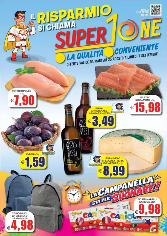 Volantino SuperOne a Codroipo | Il risparmio si chiama SuperOne | 2026-08-25T00:00:00.000Z - 2026-09-07T00:00:00.000Z