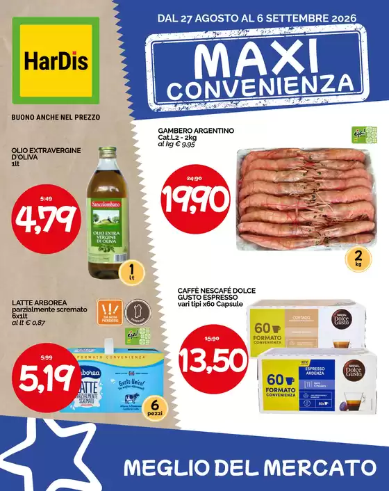 Volantino Hardis a Brivio | Maxi convenienza | 2026-08-27T00:00:00.000Z - 2026-09-06T00:00:00.000Z