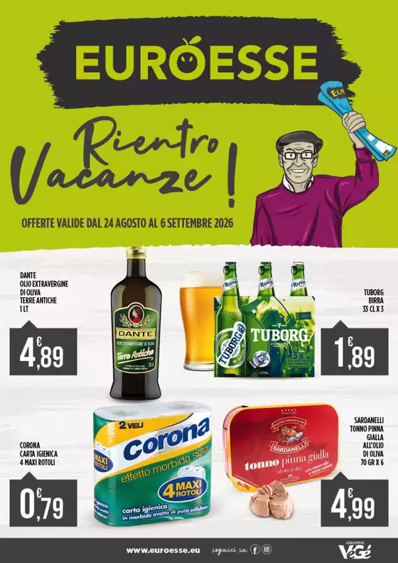 Volantino Euroesse | Rientro vacanze! | 2026-08-24T00:00:00.000Z - 2026-09-06T00:00:00.000Z