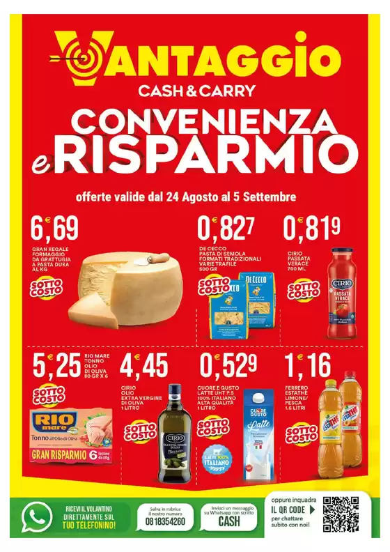Volantino Vantaggio Cash&Carry | Convenienza e risparmio | 2026-08-24T00:00:00.000Z - 2026-09-05T00:00:00.000Z