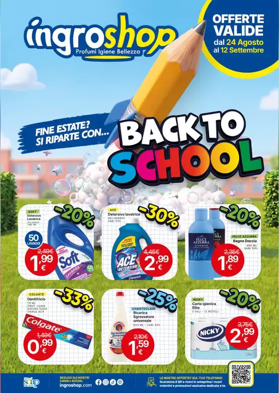 Volantino Ingroshop a Varese | Back to school | 2026-08-24T00:00:00.000Z - 2026-09-12T00:00:00.000Z