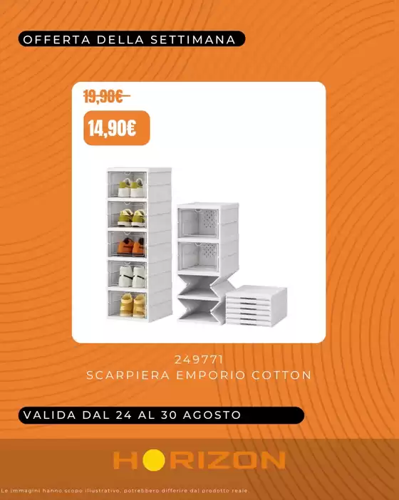 Volantino Horizon a Lusigliè | Offerta della settimana | 2026-08-24T00:00:00.000Z - 2026-08-30T00:00:00.000Z