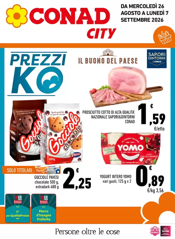 Volantino Conad City a Atena Lucana | PREZZI KO | 2026-08-26T00:00:00.000Z - 2026-09-07T00:00:00.000Z