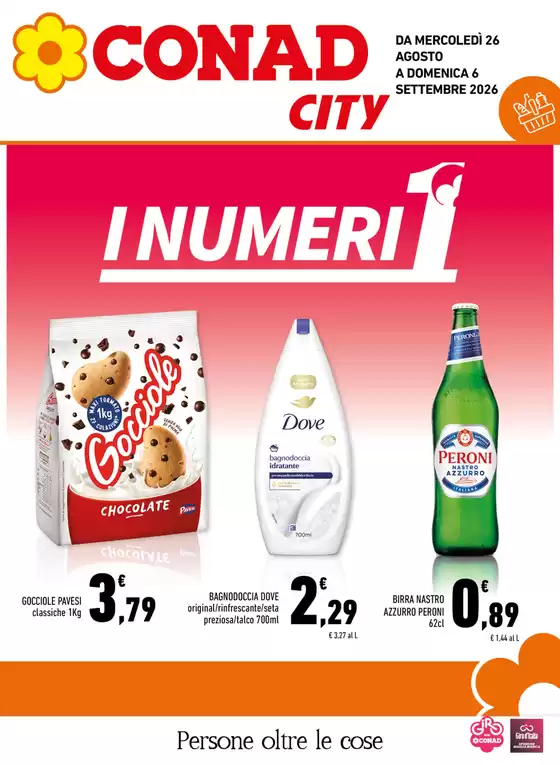 Volantino Conad City a Borgocarbonara | Numeri 1 | 2026-08-26T00:00:00.000Z - 2026-09-06T00:00:00.000Z